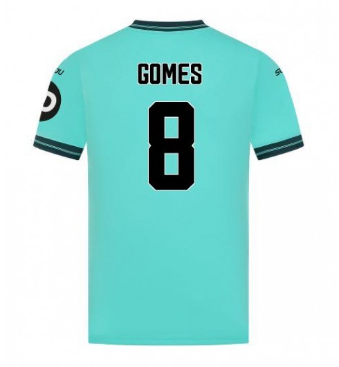 Wolves Joao Gomes #8 Bortedrakt 2025-26 Korte ermer Wolves Joao Gomes #8 Bortedrakt 2025-26 Korte ermer